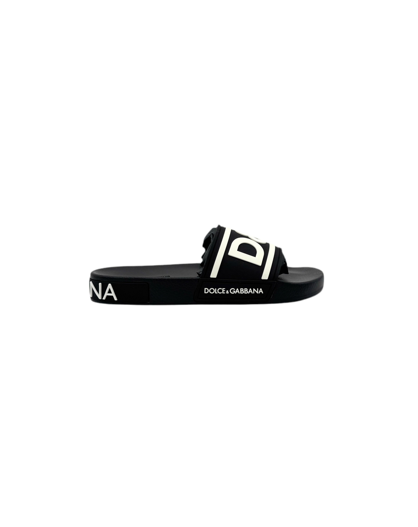 Brand New Dolce Gabanna Ciabatta Gomma black Slide