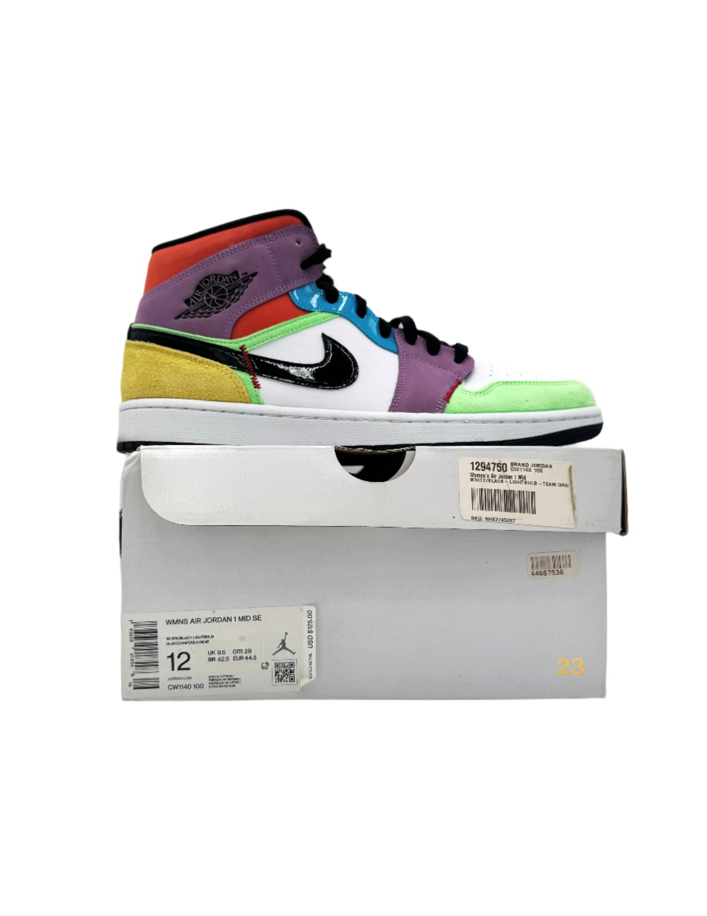 Pre-owned Jordan 1 Mid SE Multi-Color