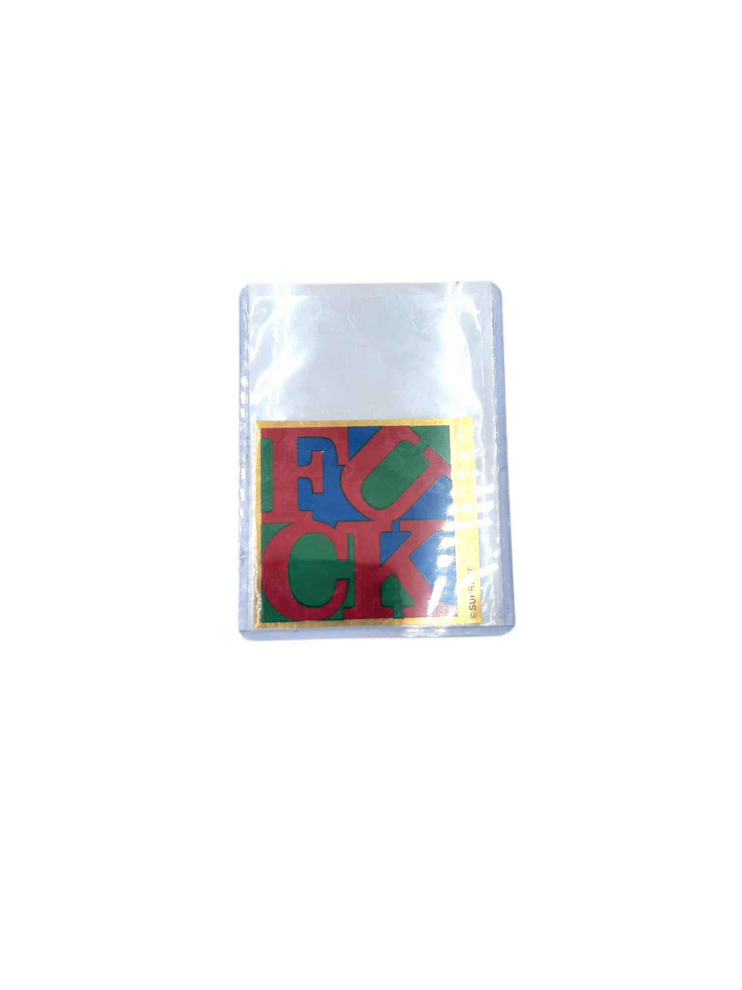 Supreme 1950 gallery Fuck Robert Indiana Sticker