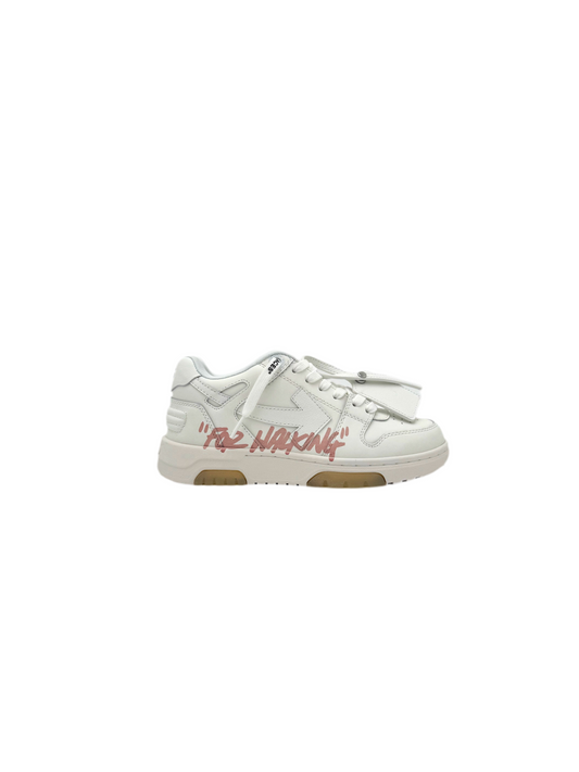 Brand New OFF-WHITE Out Of Office For Walking White Pink (W)