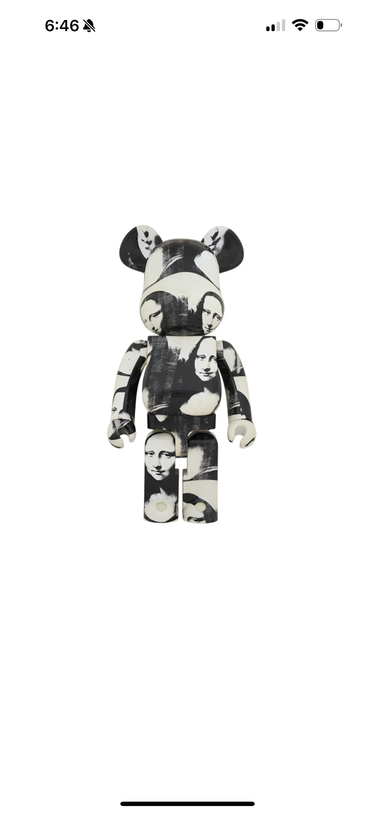 Bearbrick Andy Warhol “Double Mona Lisa” 1000%