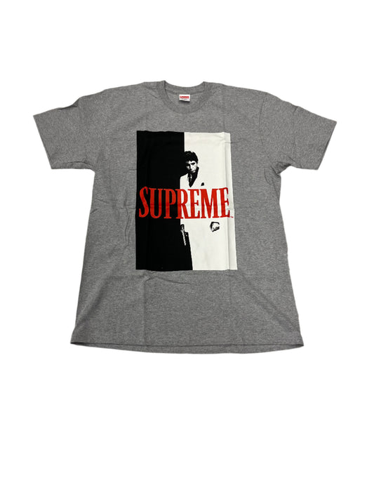 Supreme Scarface Split Tee Heather Grey