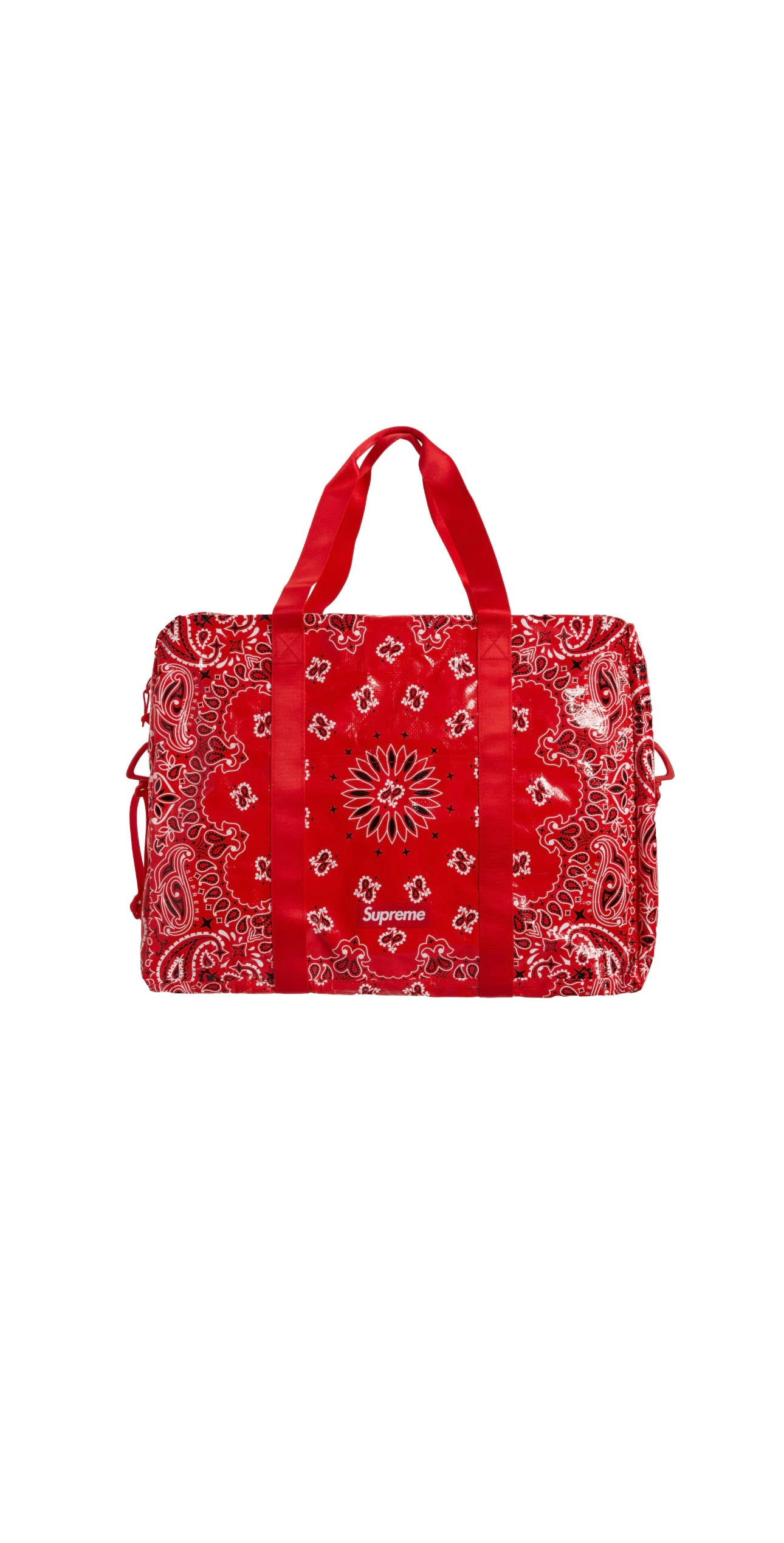 Supreme Bandana Tarp Large Duffle Bag Red