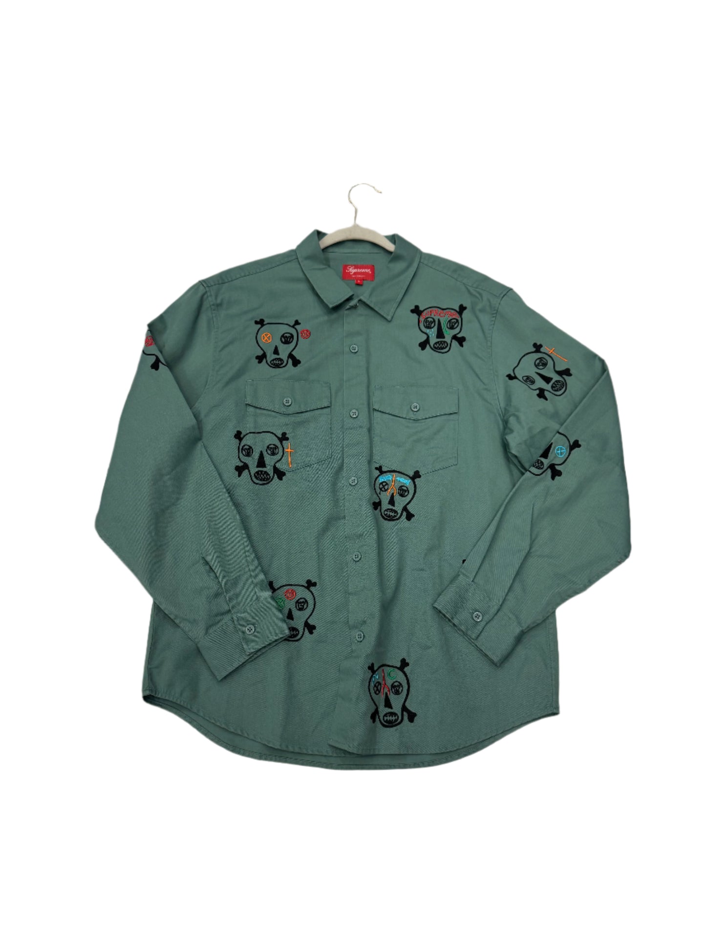 Supreme Clayton Patterson Skulls Work Tee