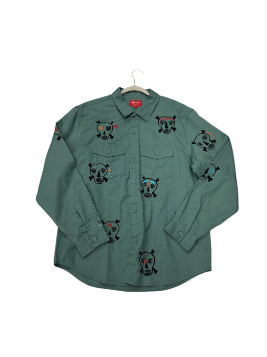 Supreme Clayton Patterson Skulls Work Tee