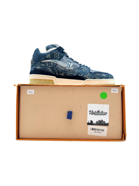 Pre-owned Louis Vuitton Trainer Monogram Denim