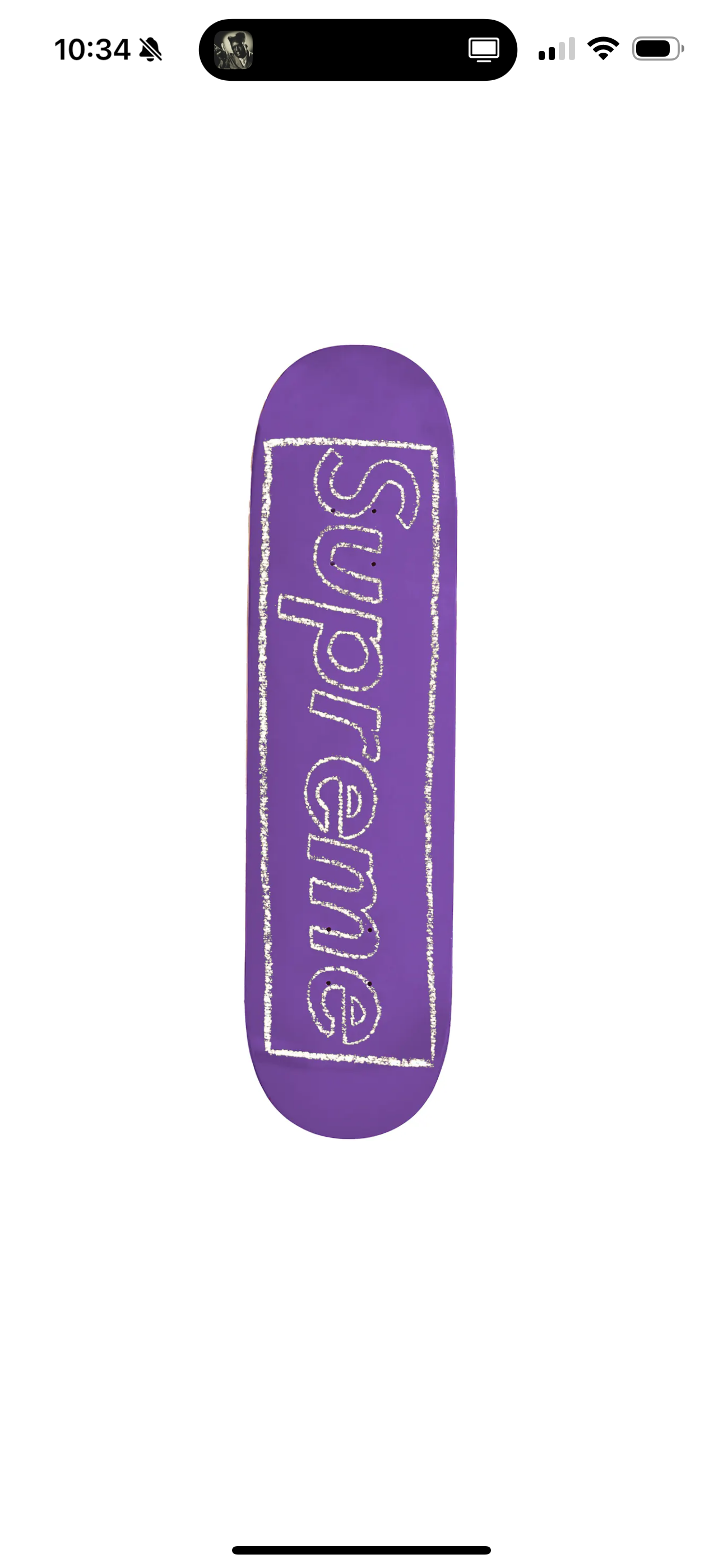 Supreme KAWS Chalk Logo Skateboard Deck