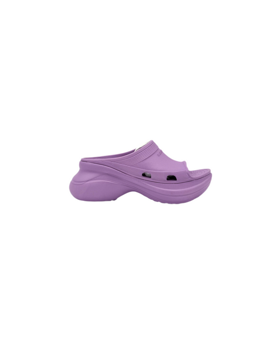 Brand New Crocs Balenciaga pool slide sandal Light Purple (W)