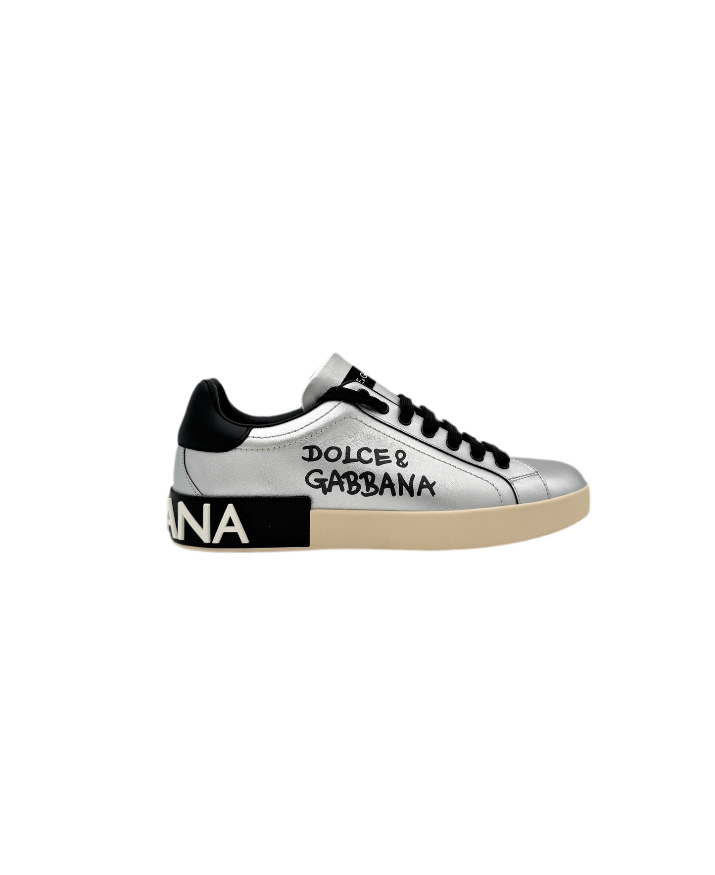 Brand New Dolce and Gabbana Sneaker Bassa Silver