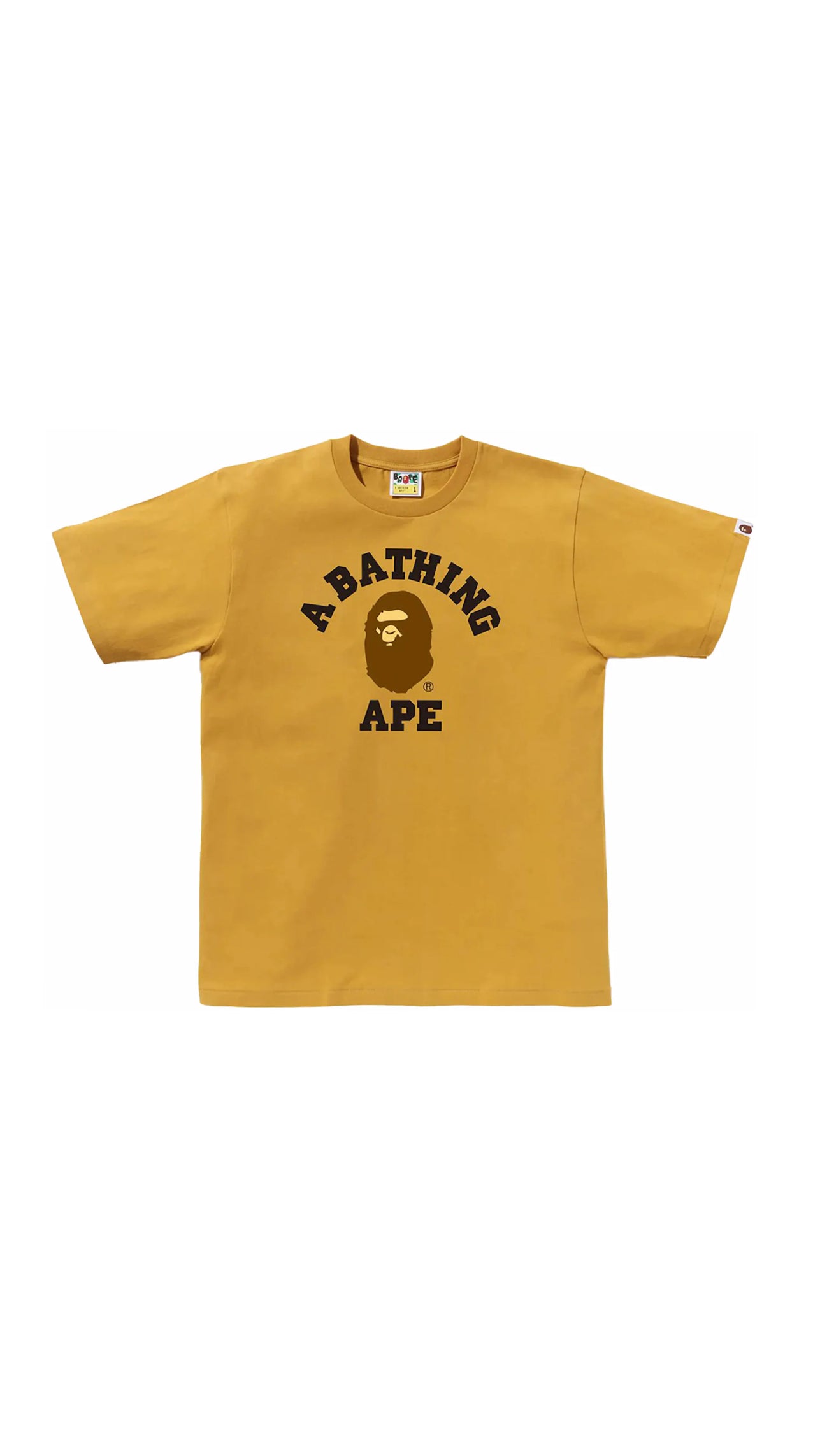 A Bathing Ape College Tee Yellow