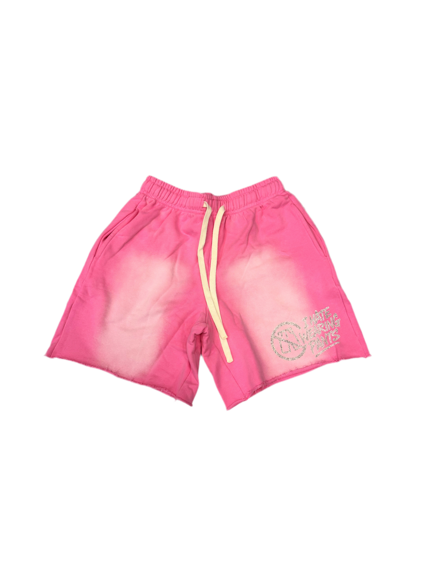 I Hate Wearing Pants Sweat Shorts Pink
