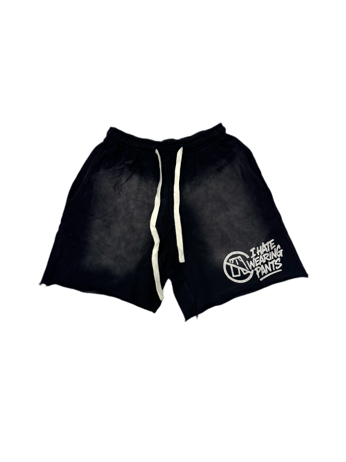 I Hate Wearing Pants Sweat Shorts Black