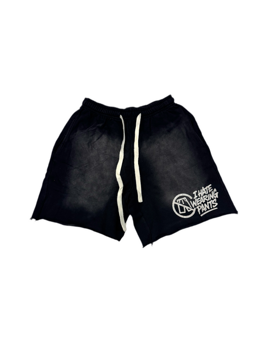 I Hate Wearing Pants Sweat Shorts Black