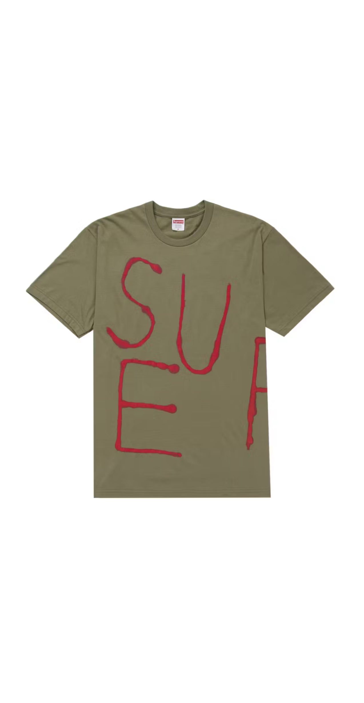 Supreme Painted tee Olive