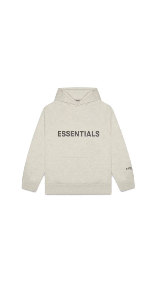 Brand New Fear of God Essentials Pullover Hoodie Oatmeal Heather