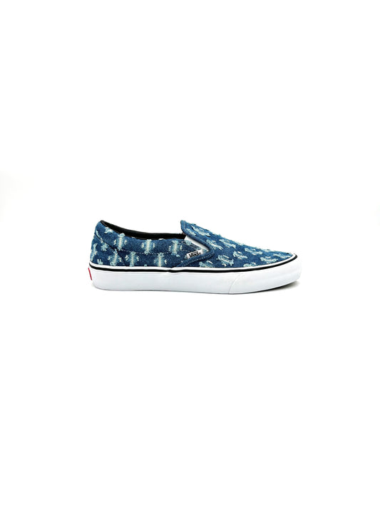 Brand New Vans Supreme Hole Punch Denim Blue