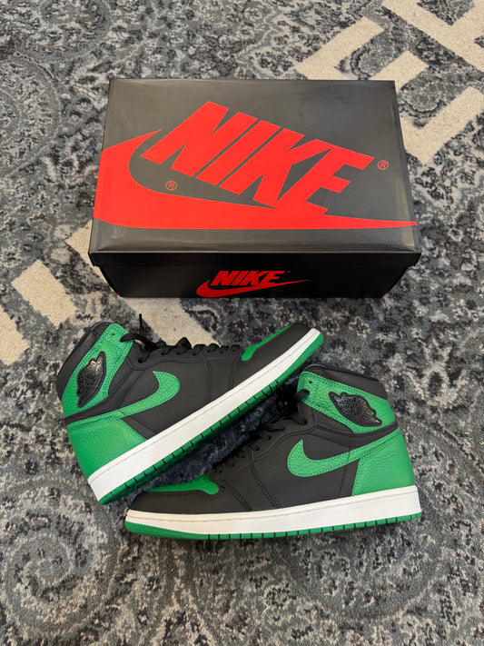 Pre-owned retro 1 Pine Green Black