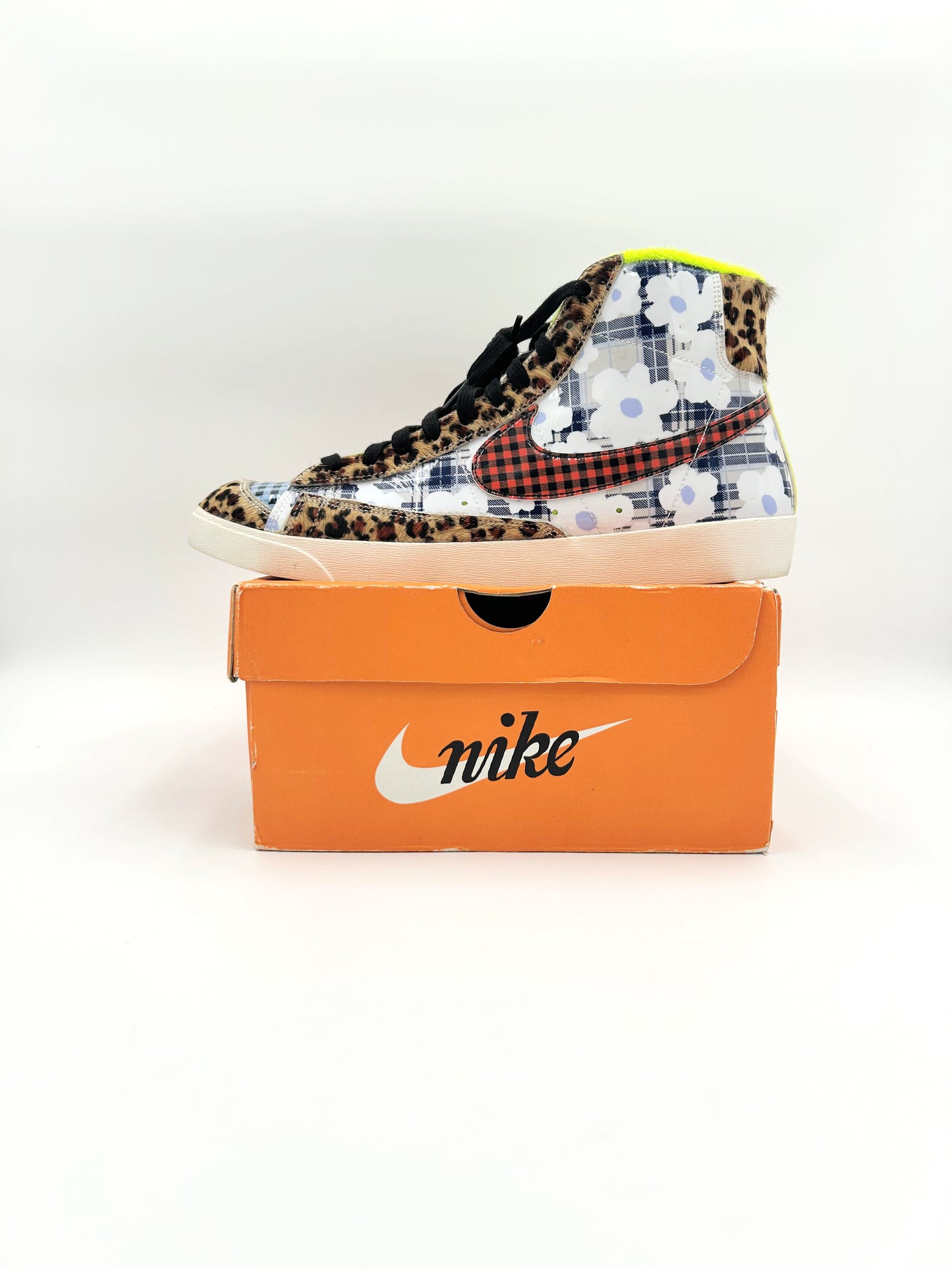 Pre-owned Nike Blazer Mid Gel Wild Print Floral Flannel