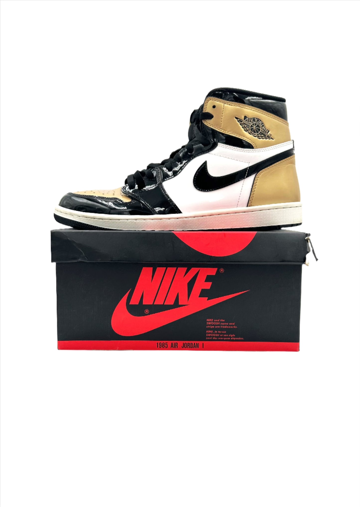 Pre-owned Retro 1 Patent Gold Toe