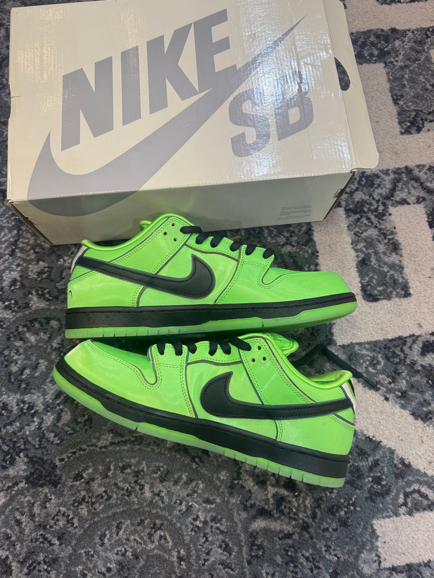 Pre-owned Nike Dunk Low SB Buttercup Power Puff Girls