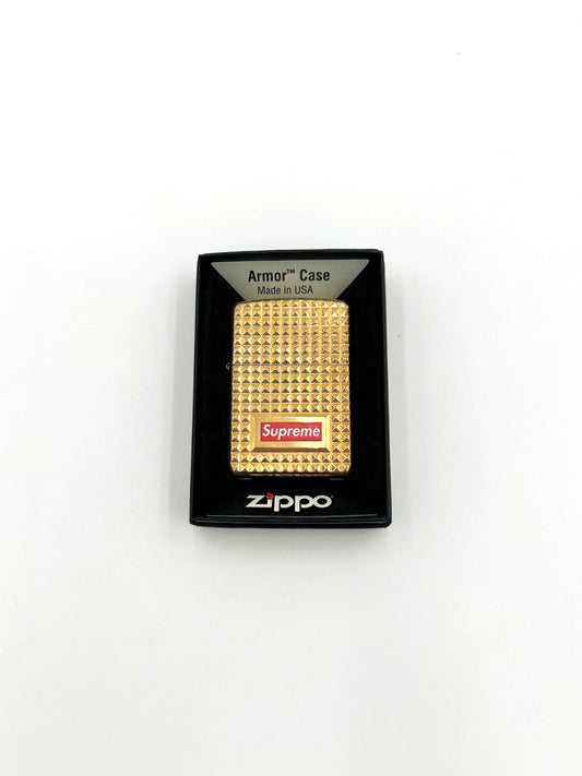 Supreme Diamond Cut Zippo Gold