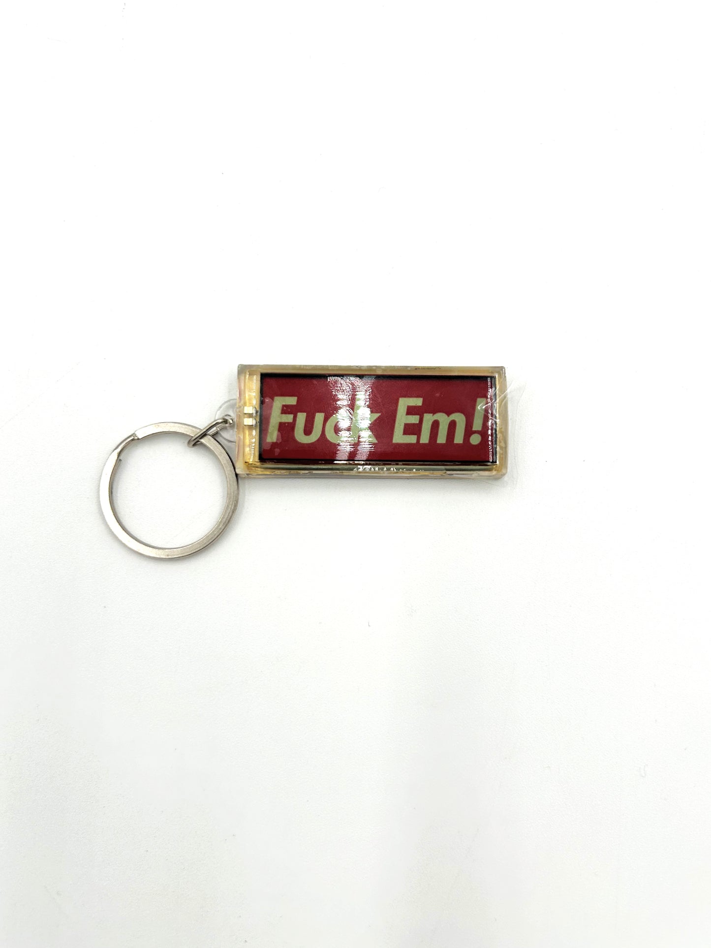 Supreme Flashing Fuck Em Keychain