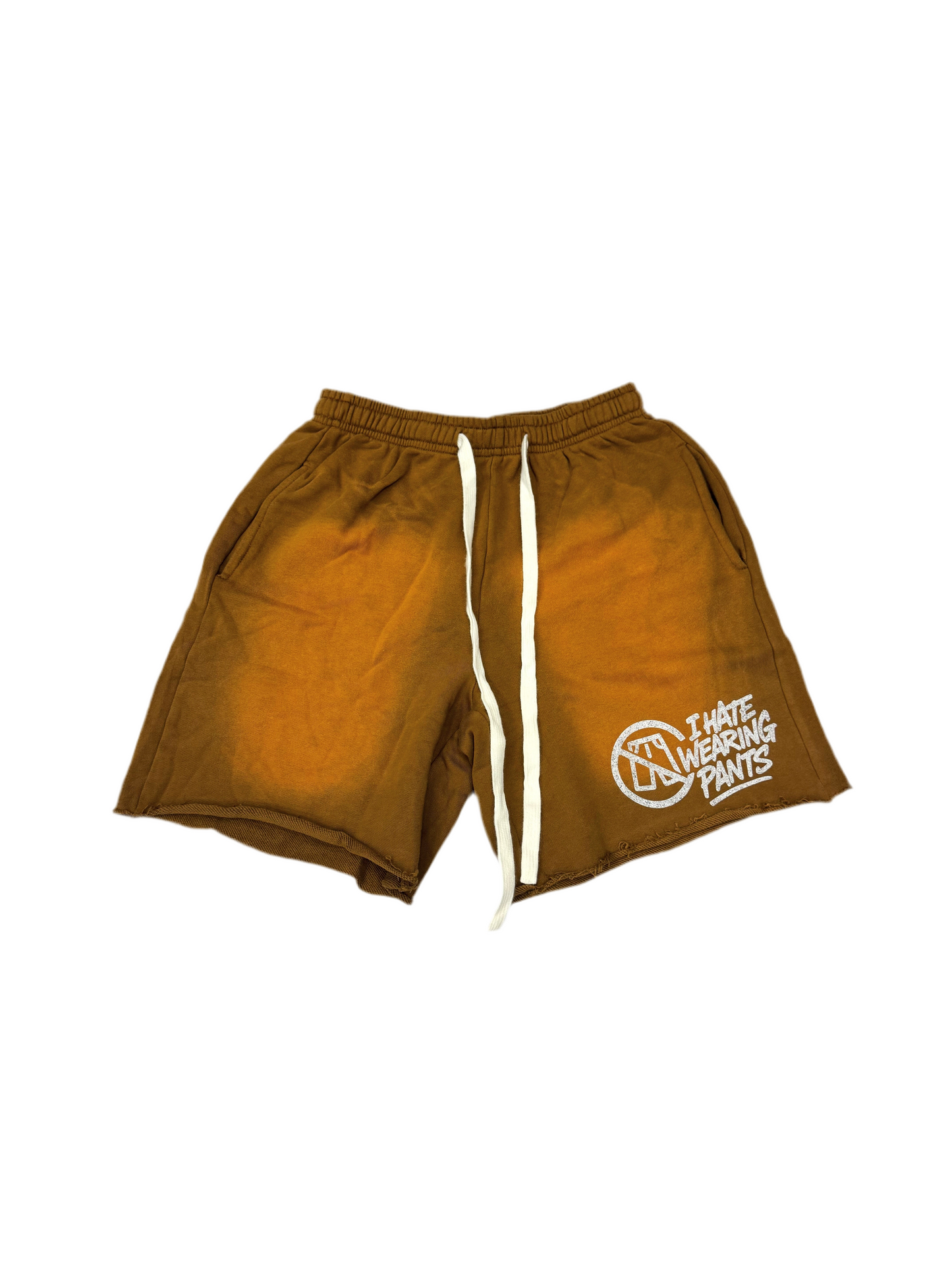 I Hate Wearing Pants Sweat Shorts Brown