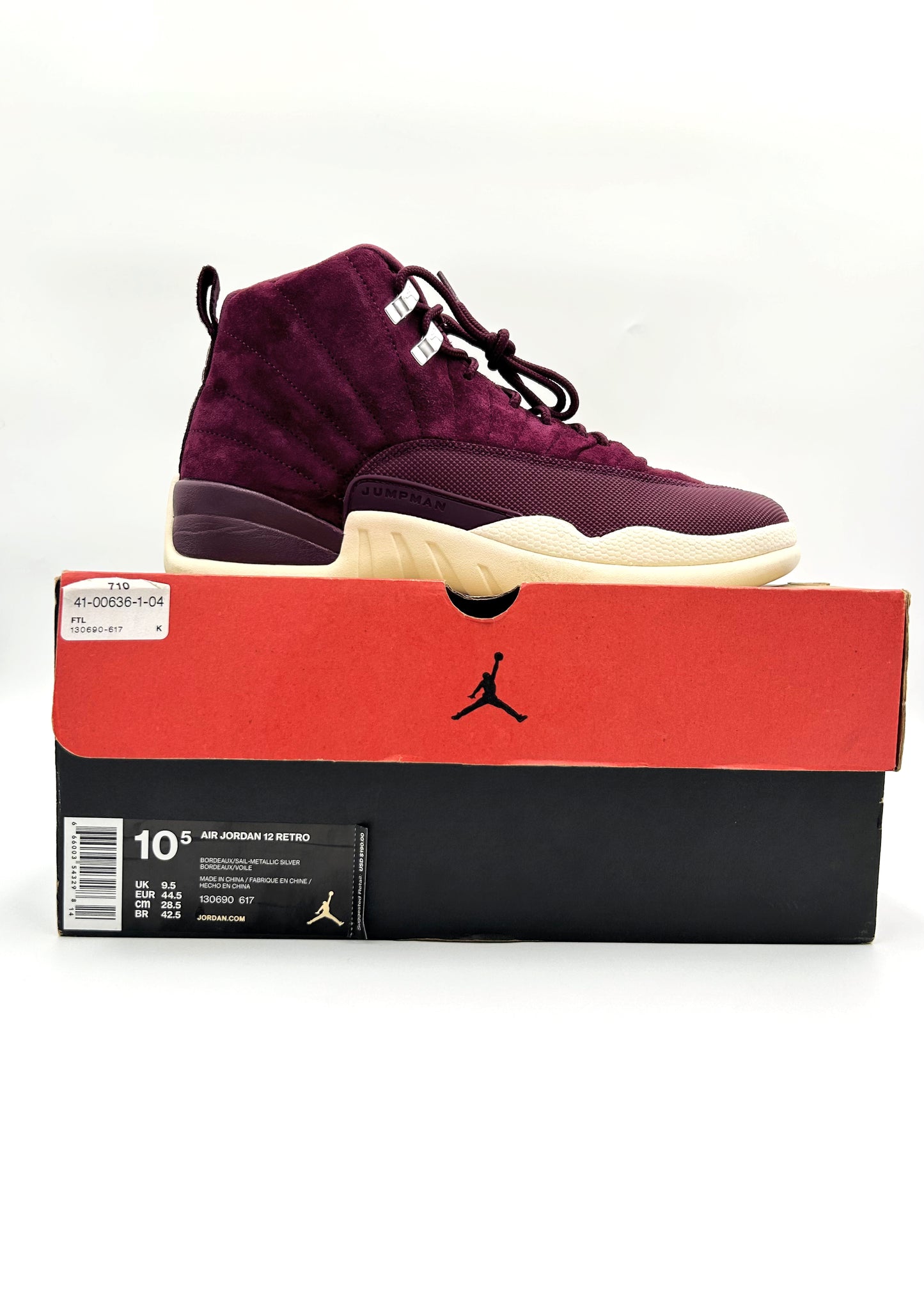 Pre-owned Retro 12 Bordeaux