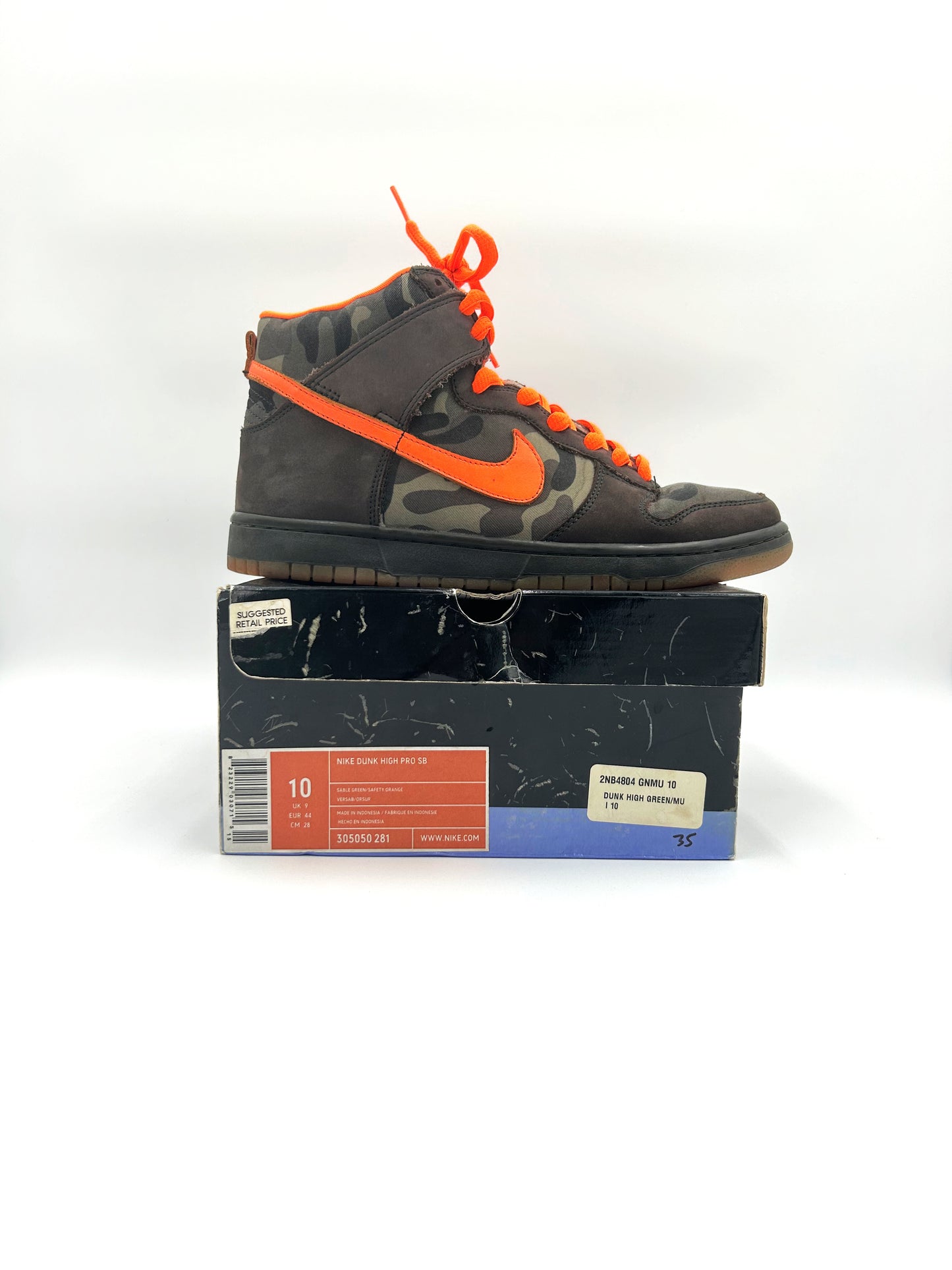 Pre-owned Nike SB Dunk High Brian Anderson Camo