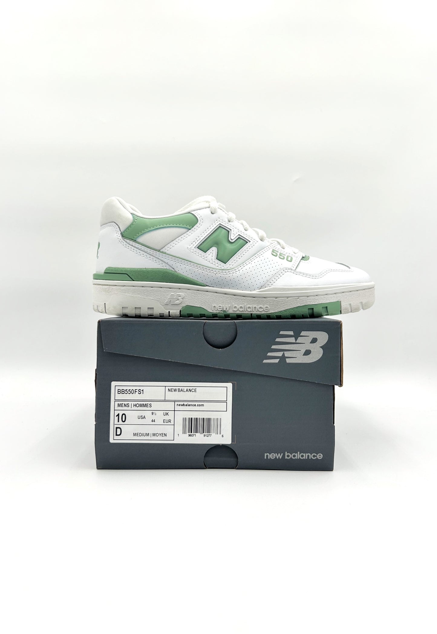 Pre-owned New Balance 550 White Mint Green