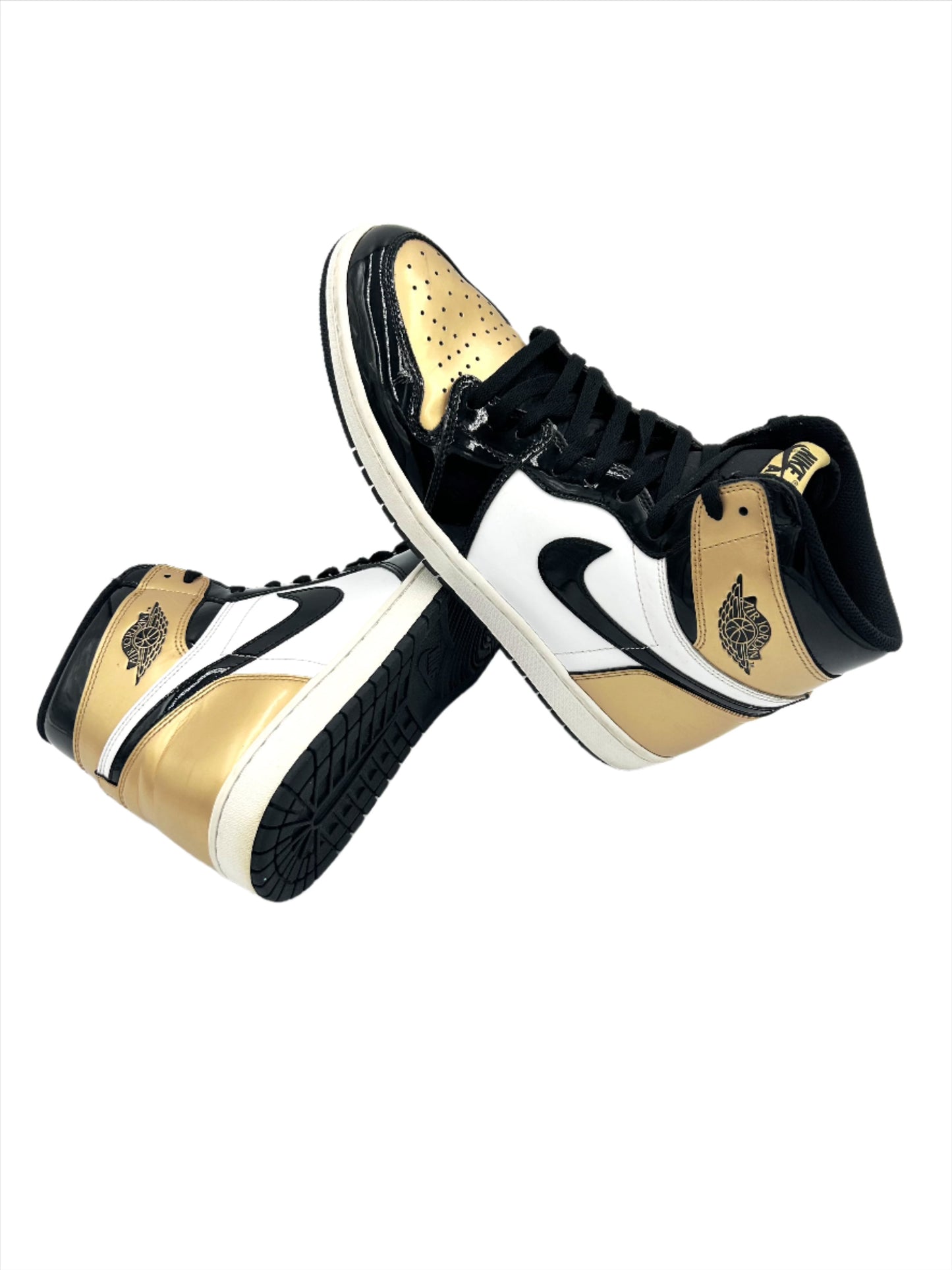 Pre-owned Retro 1 Patent Gold Toe