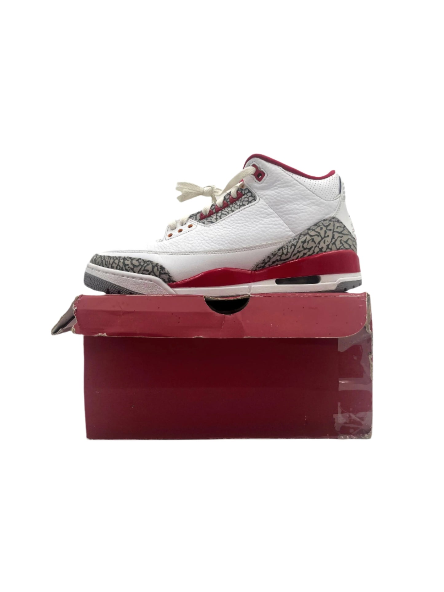 Pre-owned Retro 3 Cardinal red