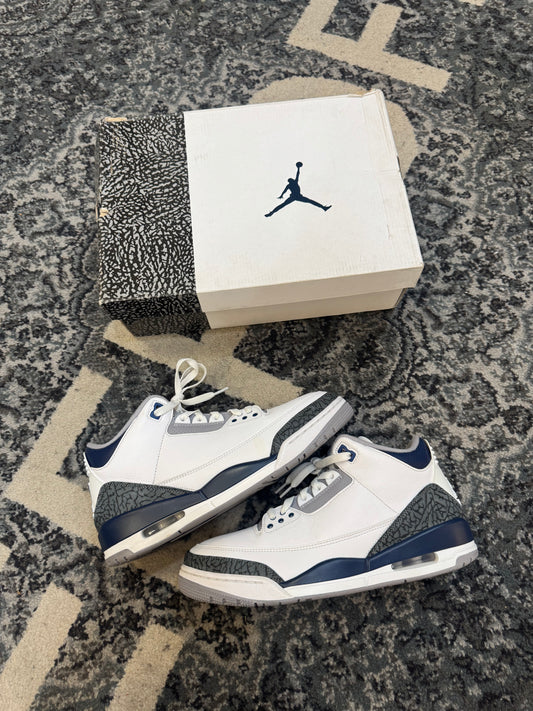 Pre-owned Retro 3 Midnight Navy