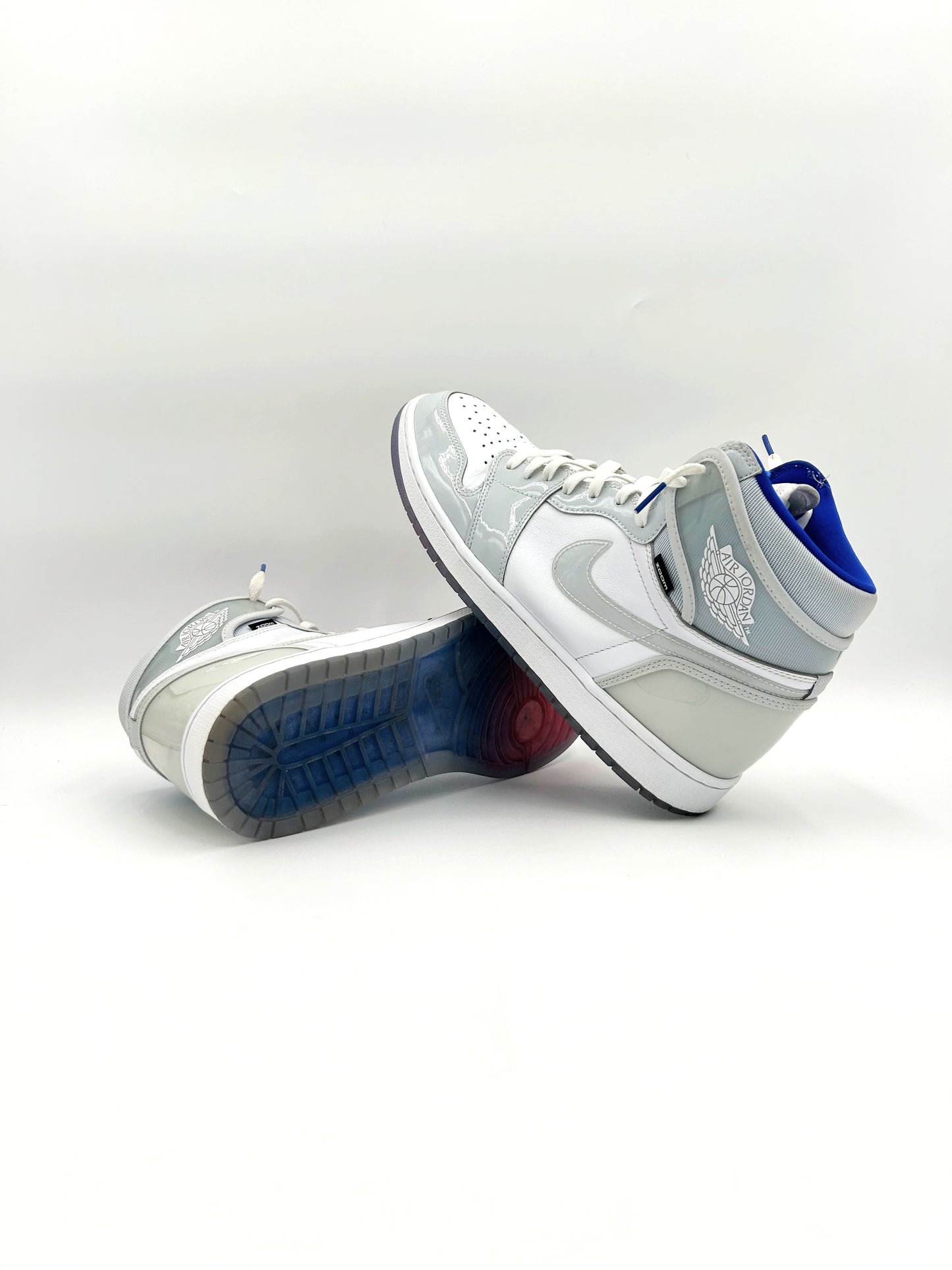 Pre-owned Retro 1 Zoom White Racer Blue