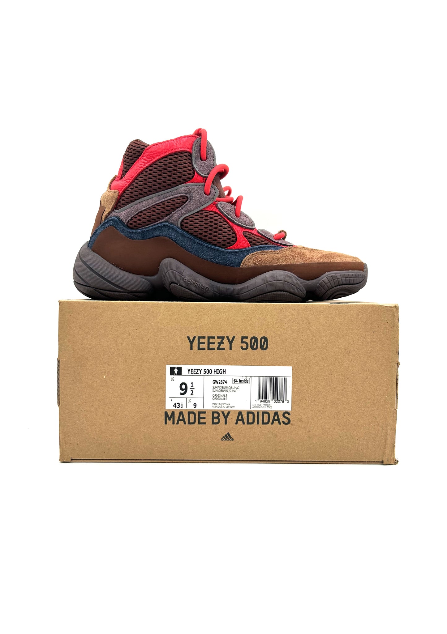 Pre-owned Adidas Yeezy 500 High Sumac