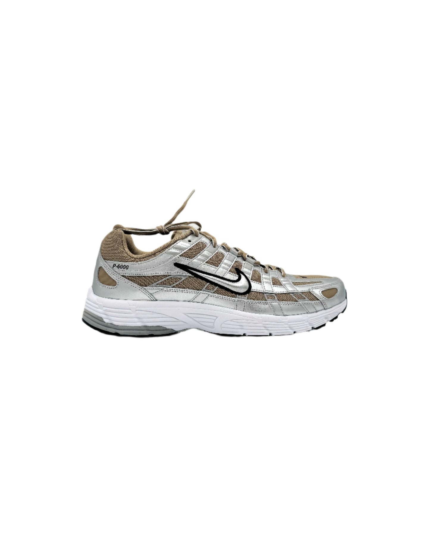 Brand New Nike P-6000 Khaki Metallic Silver
