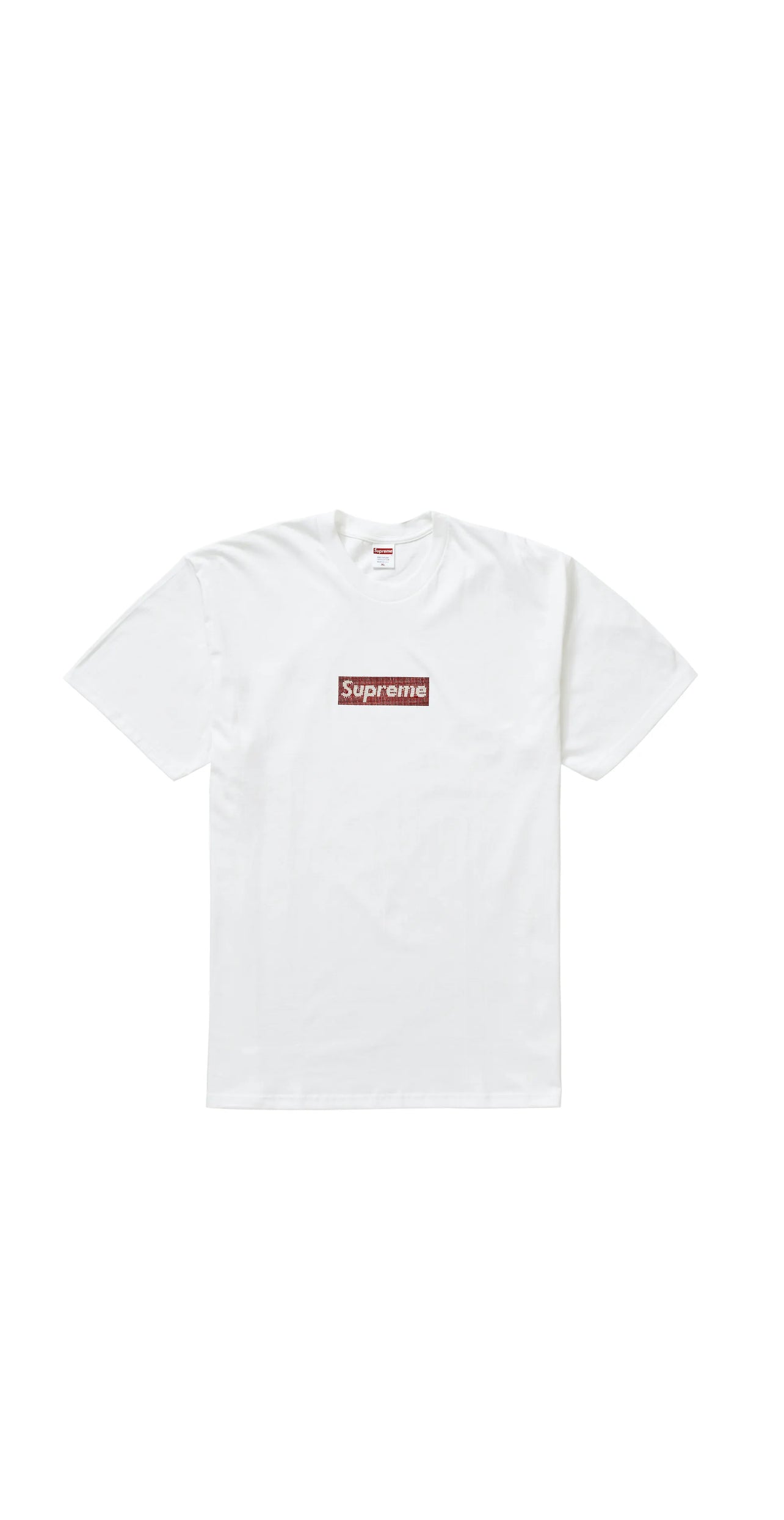 Supreme Swarovski Box Logo Tee White (Worn Once)