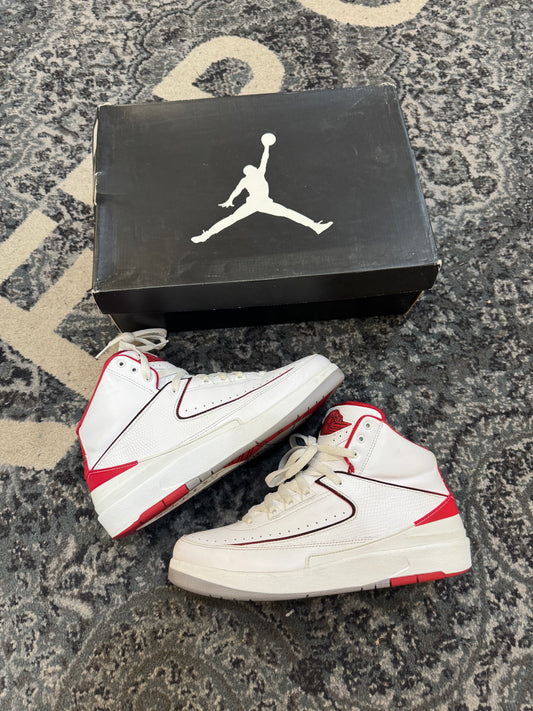 Pre-owned Retro 2 White Red (2014)