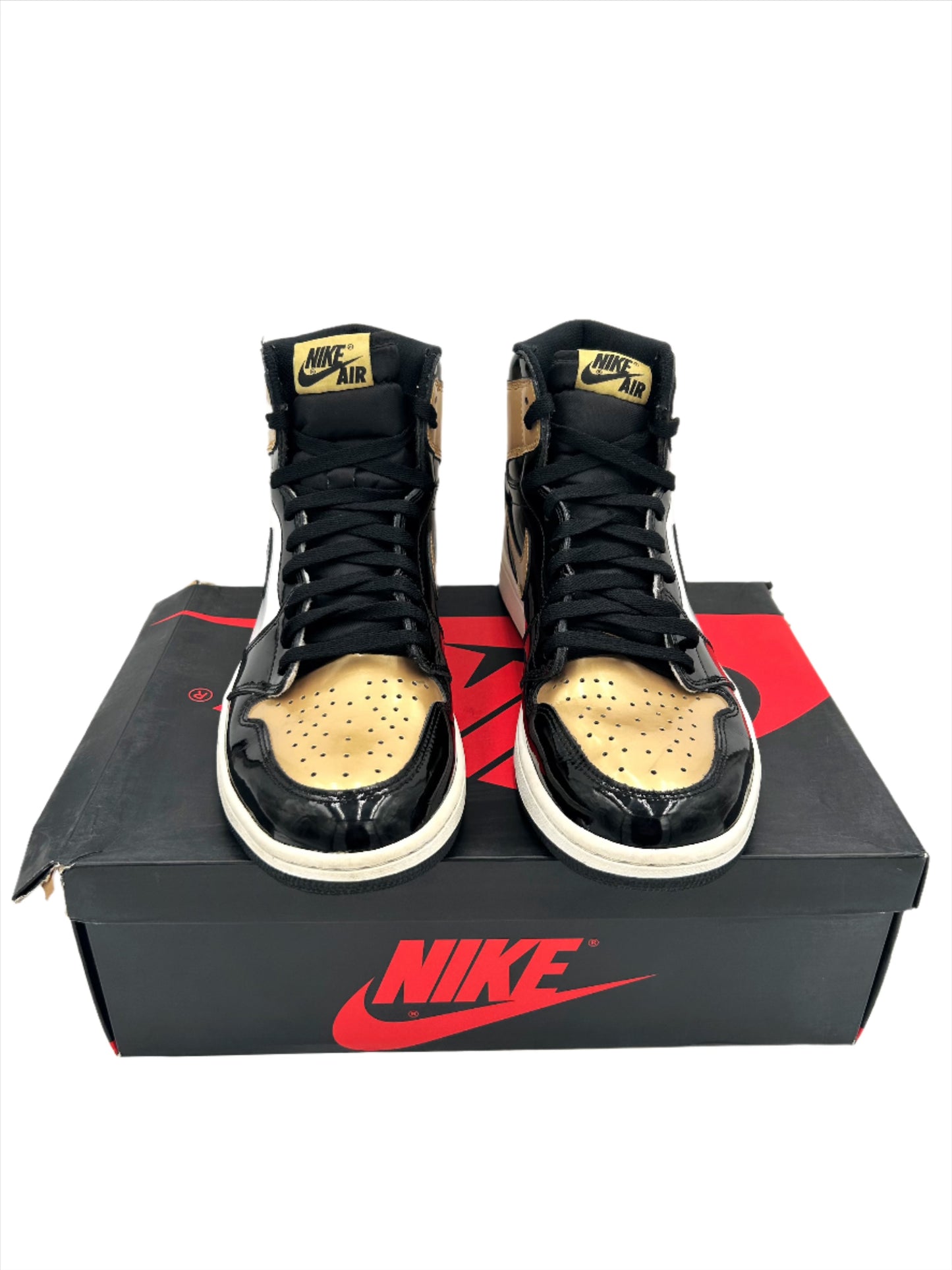 Pre-owned Retro 1 Patent Gold Toe