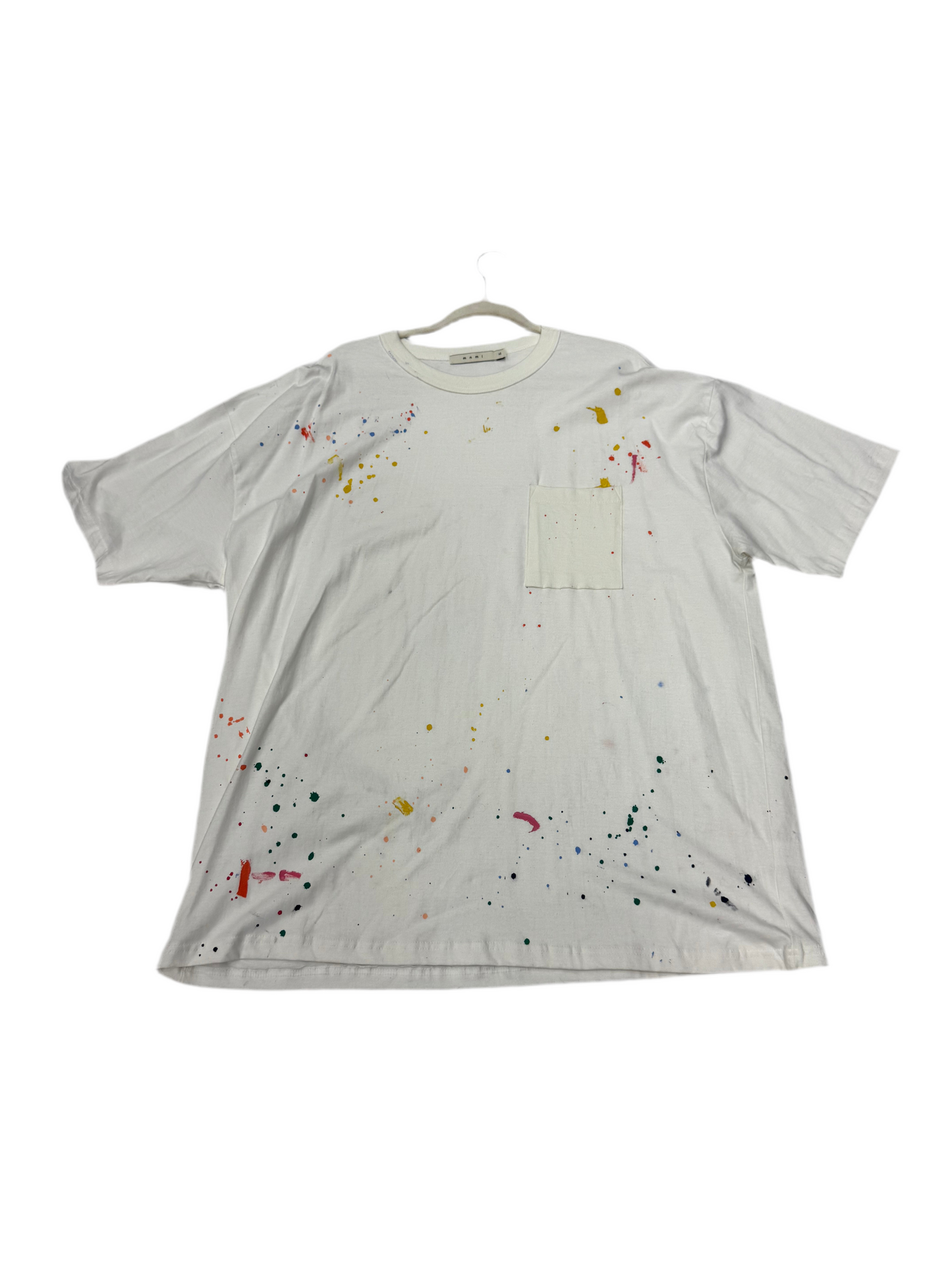 MNML paint splatter tee