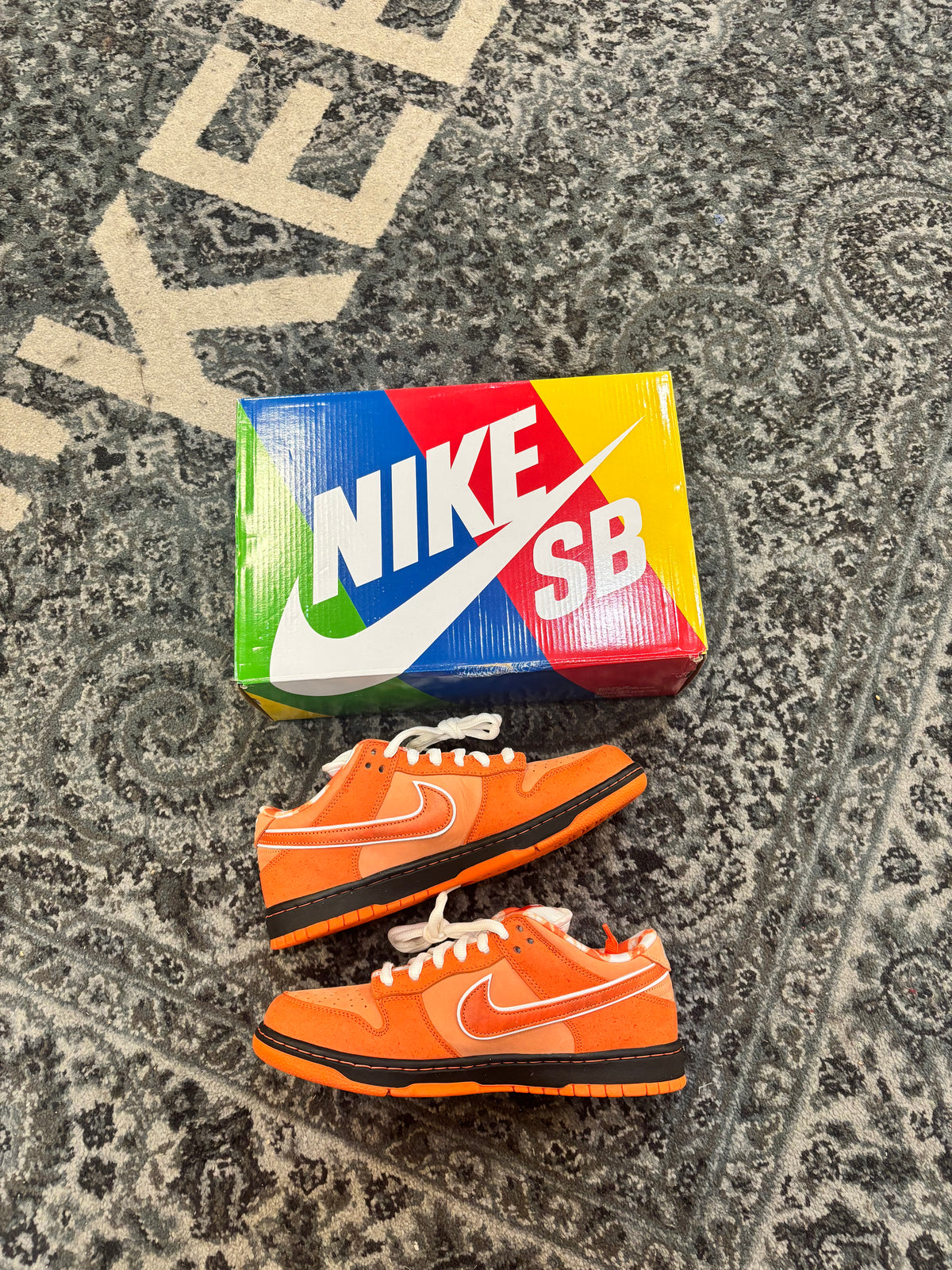 Pre-owned Orange Lobster Sb Dunk