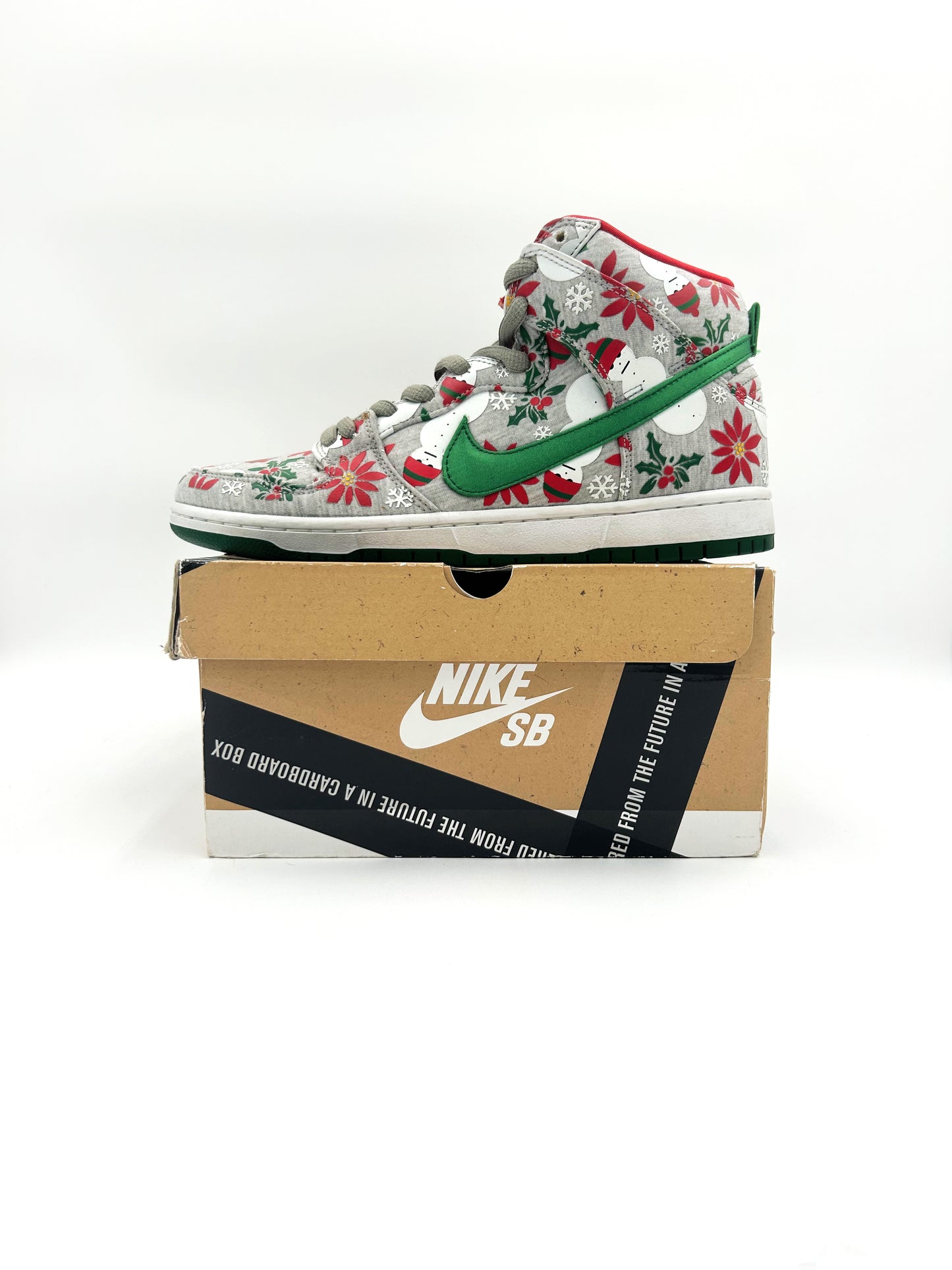 Pre-owned Nike Dunk High SB Concepts Ugly Christmas Sweater Grey