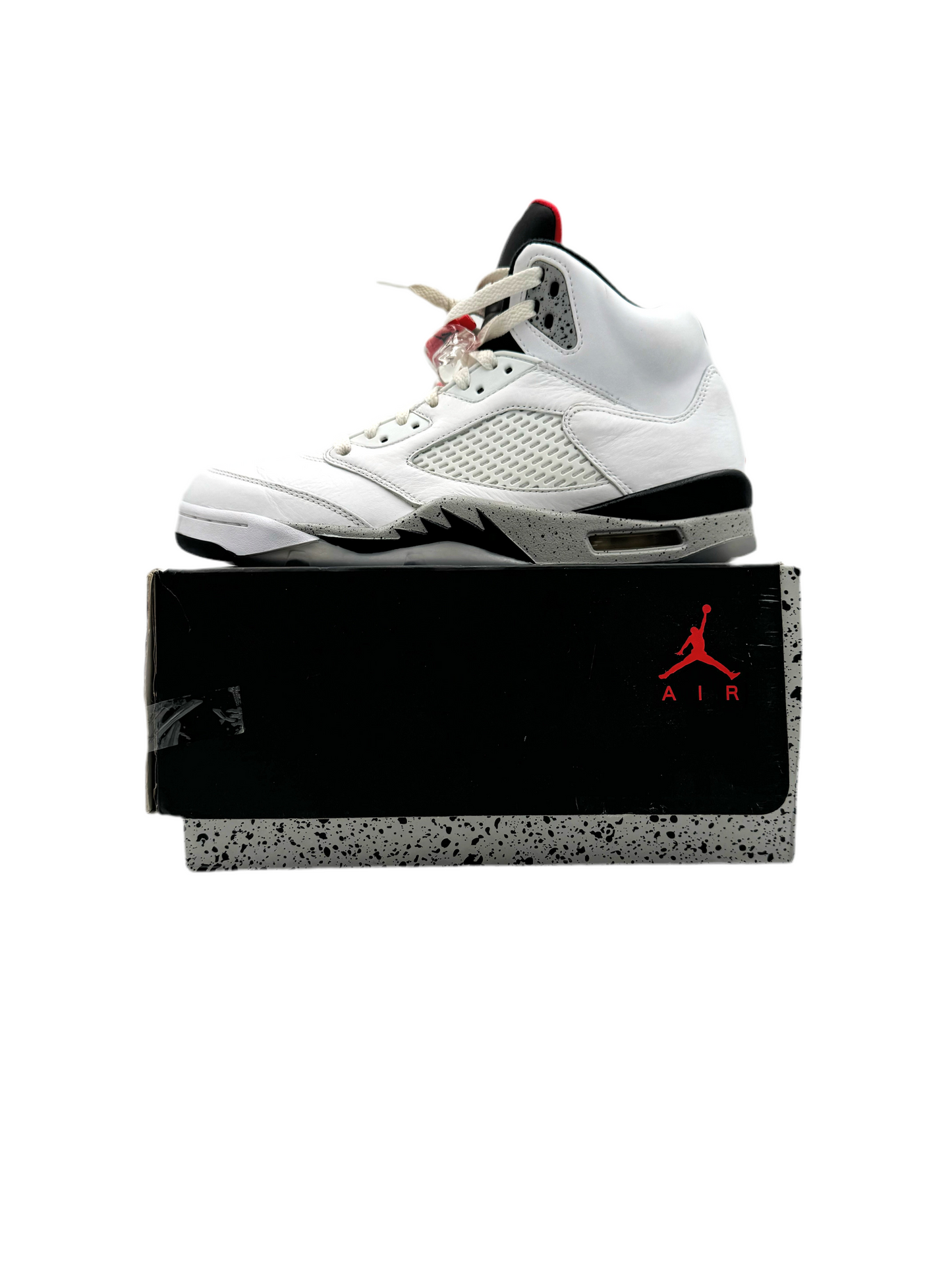 Pre-owned Retro 5 White Cement