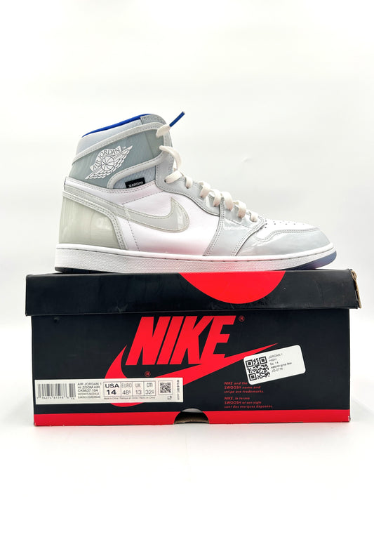 Pre-owned Retro 1 Zoom White Racer Blue