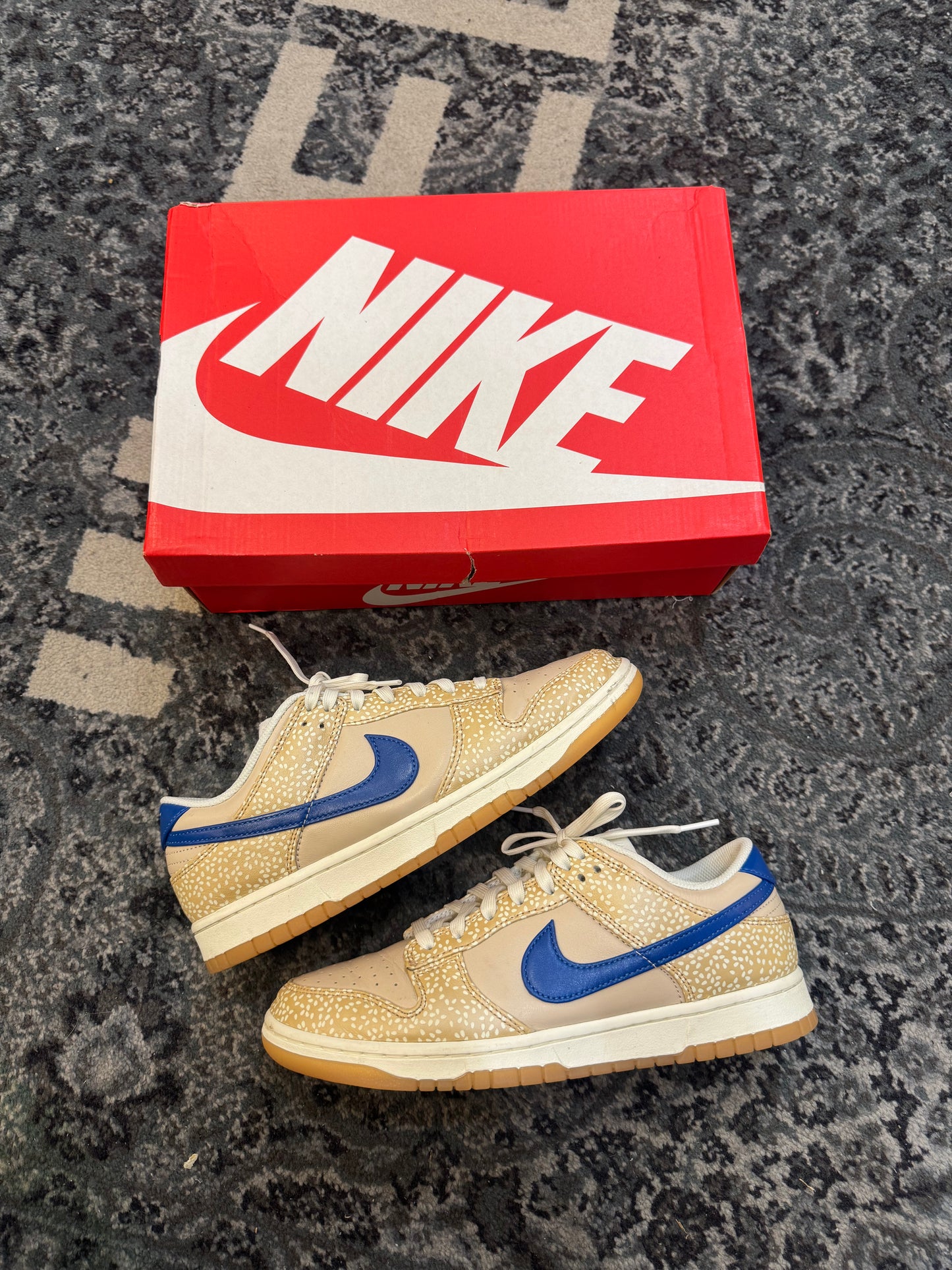 Pre-owned Nike Dunk Low Bagel Sesame
