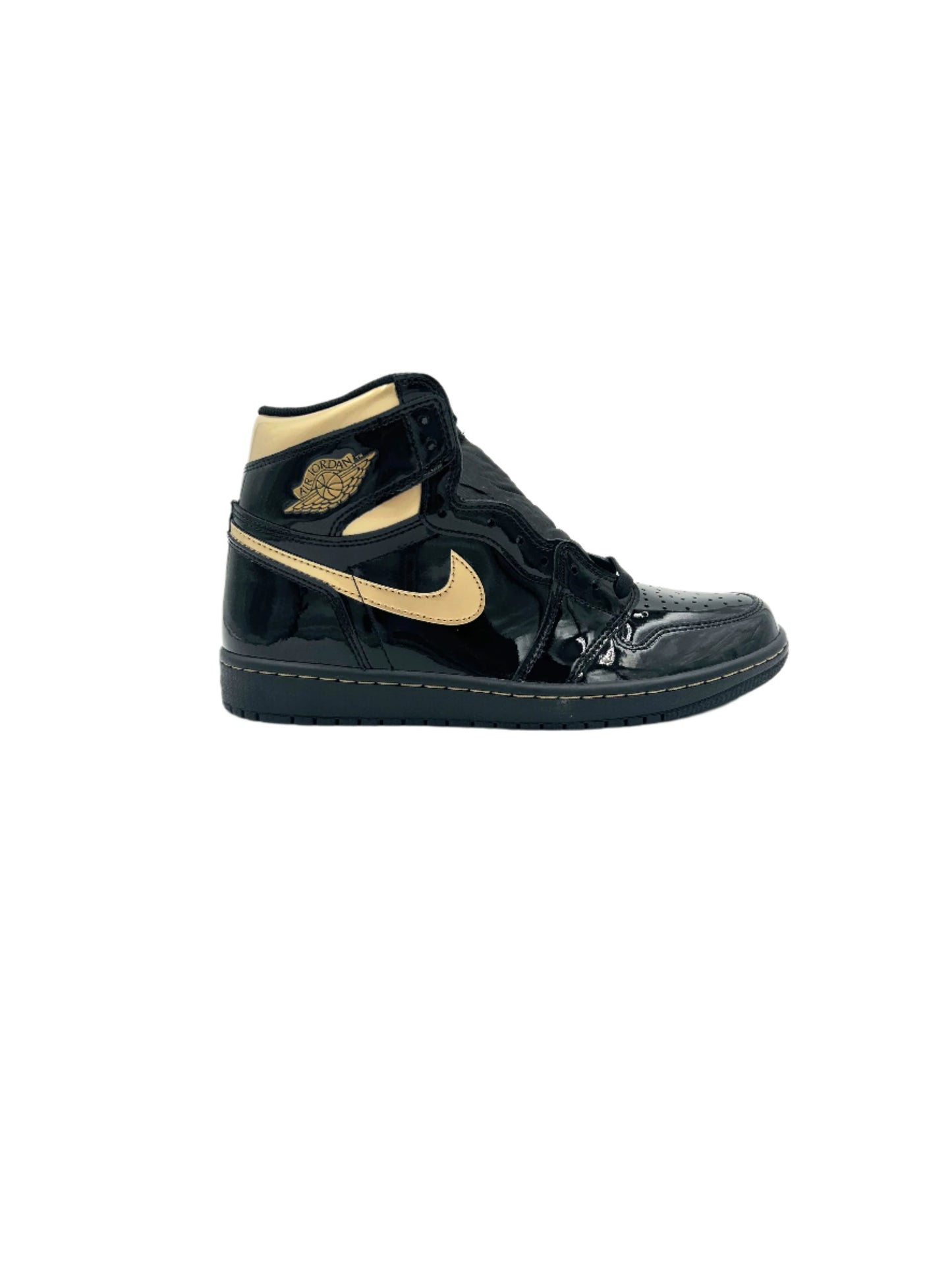 Brand New Retro 1 Black Metallic Gold