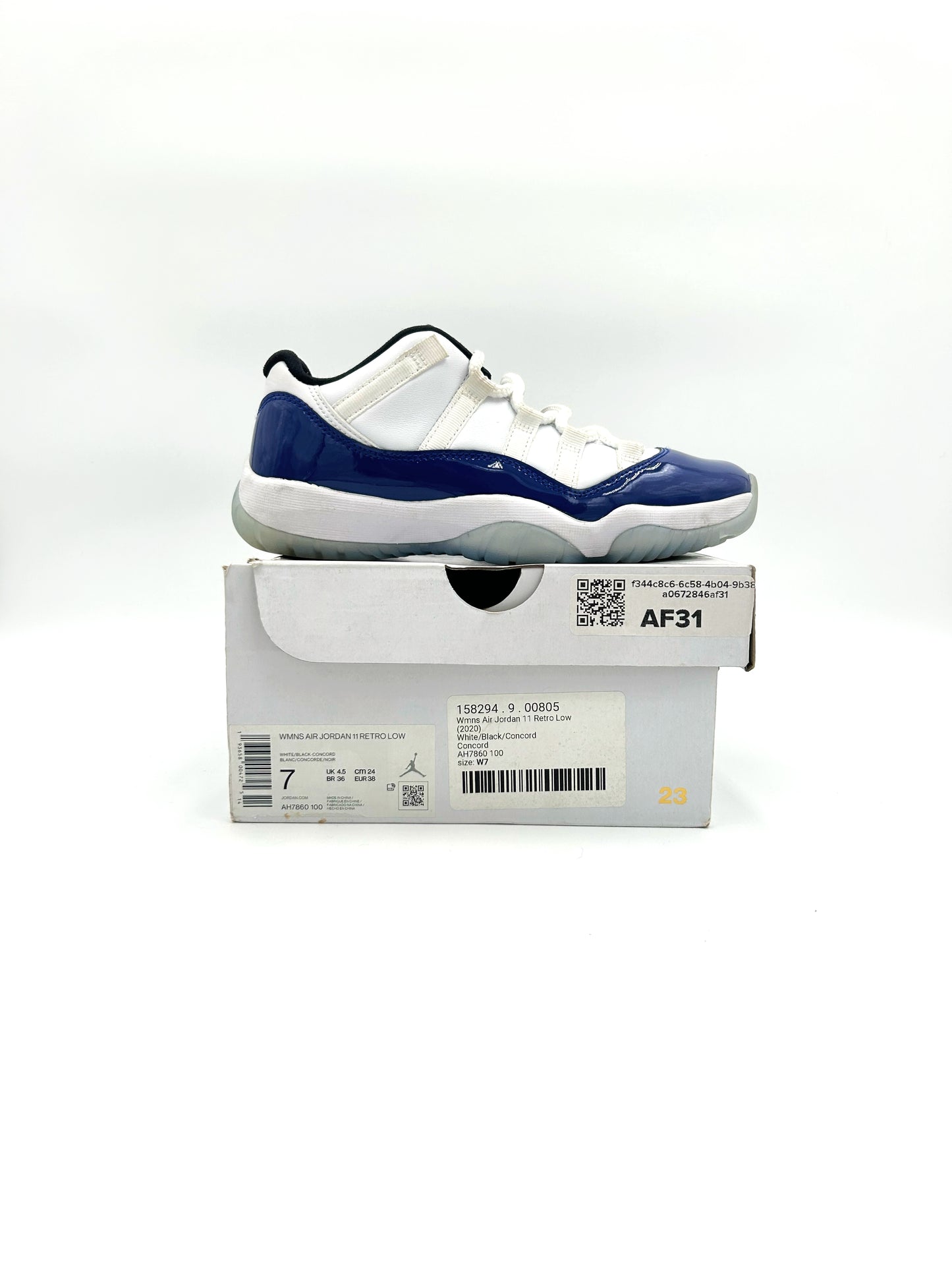 Pre-owned Retro 11 Low White Concord (W)