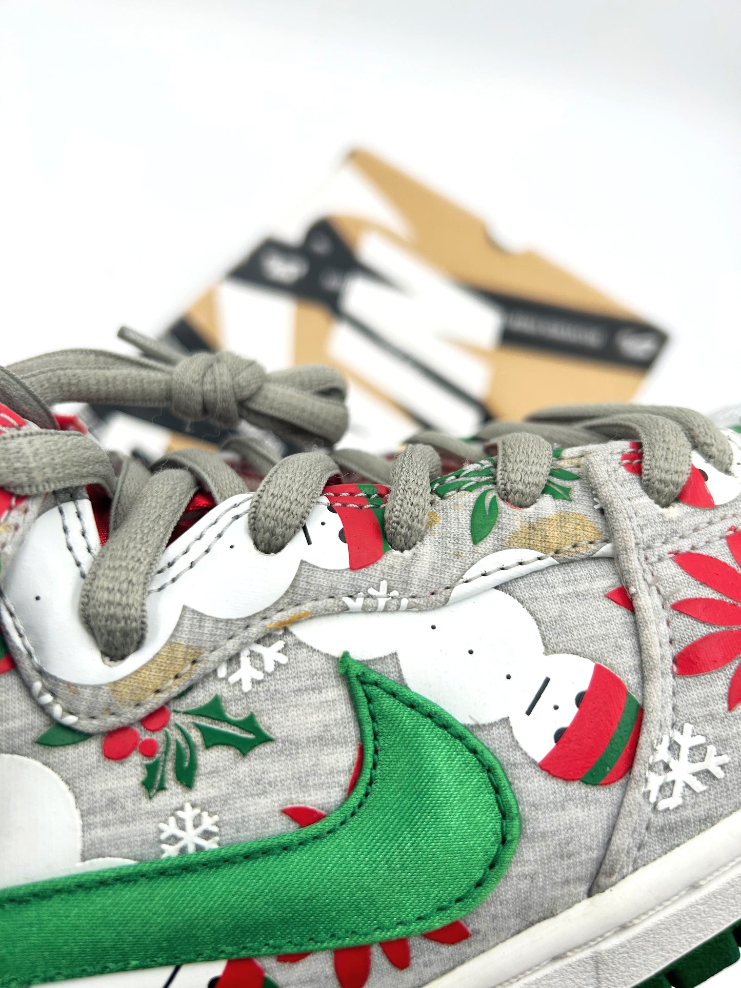 Pre-owned Nike Dunk High SB Concepts Ugly Christmas Sweater Grey