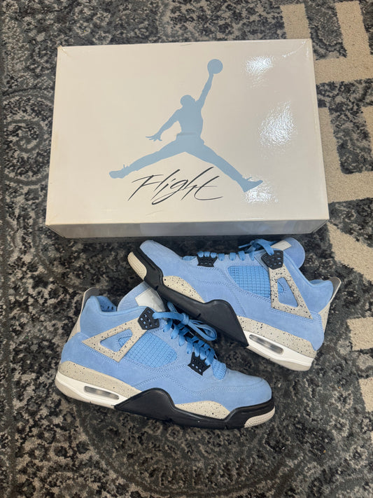 Pre-owned Retro 4 University Blue