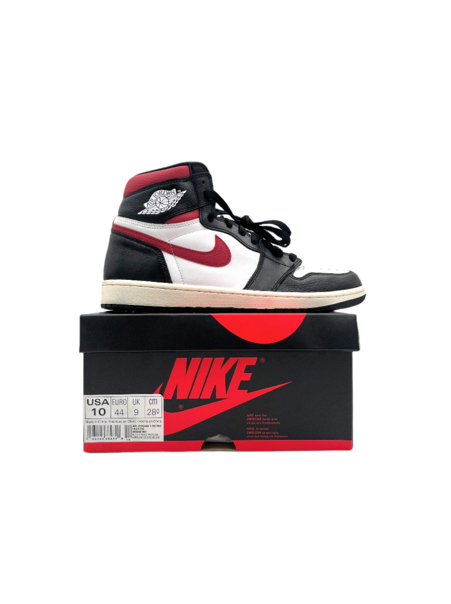 Pre-owned Retro 1 Black Gym Red